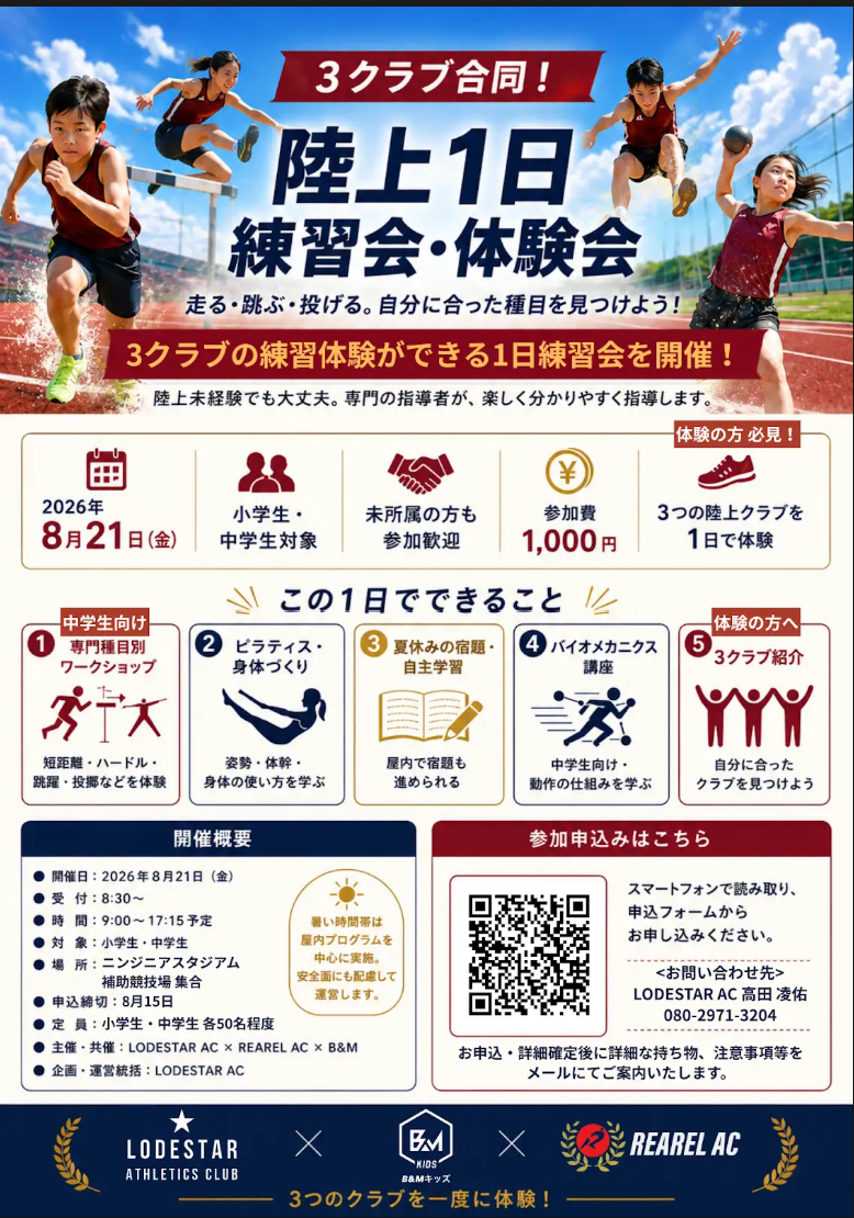 合同練習会の開催要項